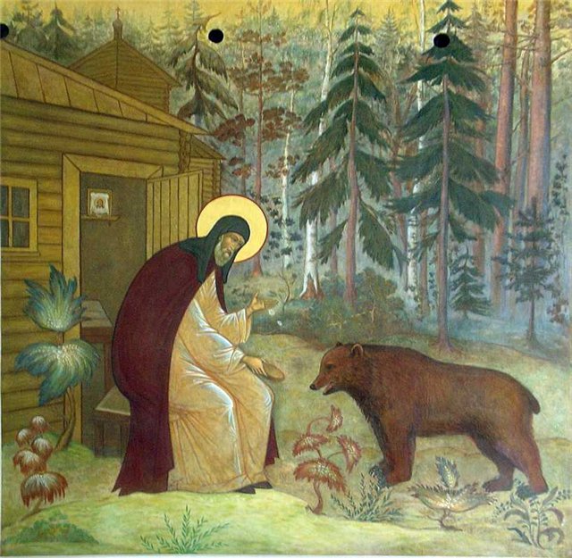 Преподобный Сергий вместе с братом Стефаном основал маленькую лесную обитель