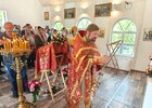 Первый престольный праздник в строящемся храме Георгия Победоносца в п. Вишневка